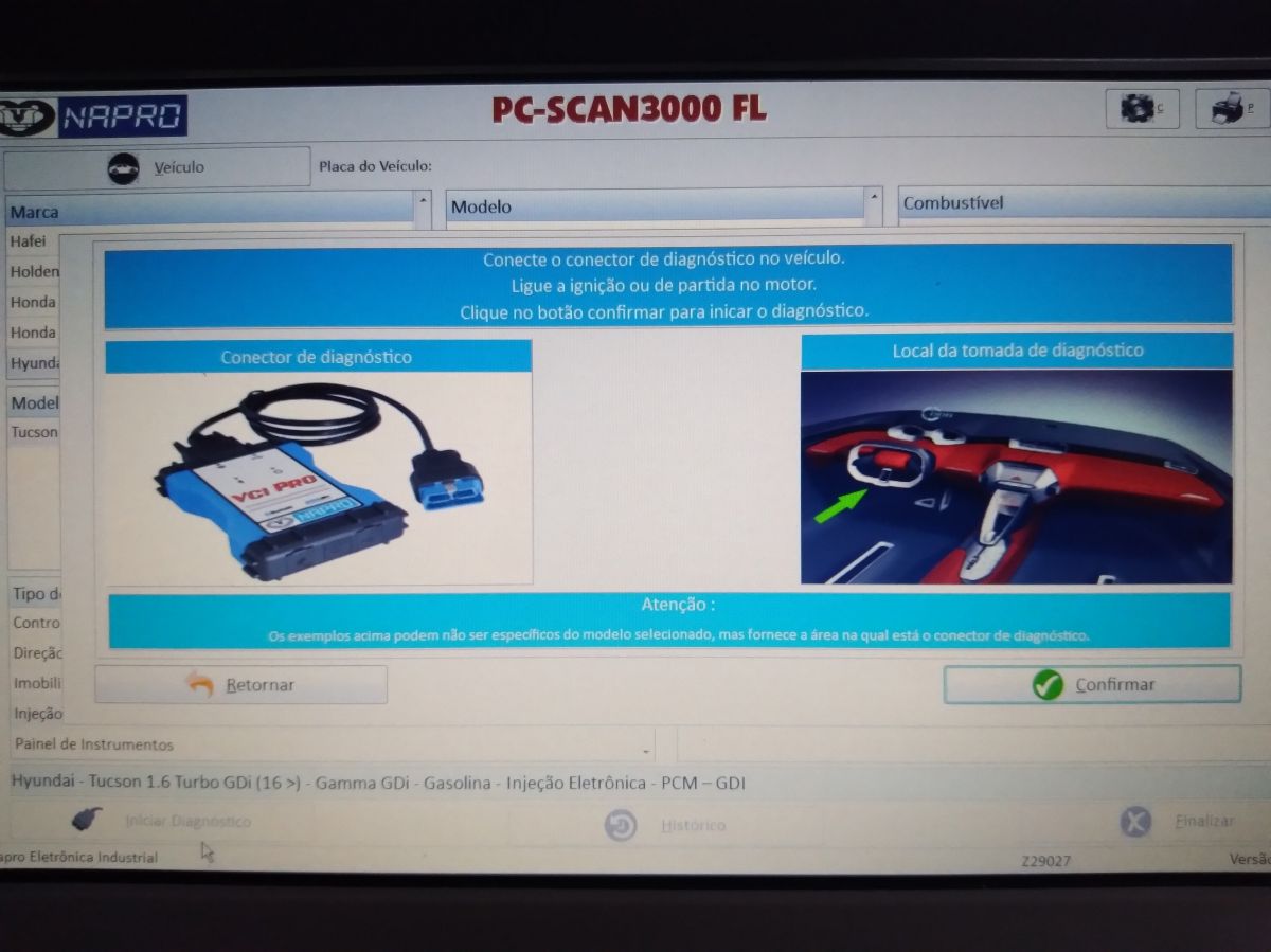 Scanner Napro PC7000 VCI PRO Bluetooth Versão 31 Imagem 3